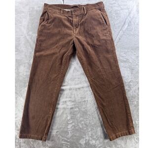 Duck Head Bradbury Corduroy Pants Mens 36x30 Brown Preppy Dadcore Chinos Casual